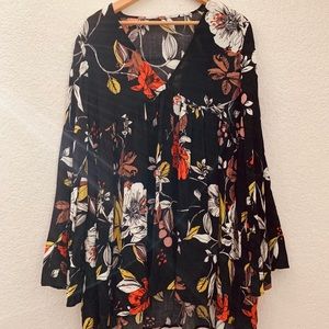 Free People Floral Tunic